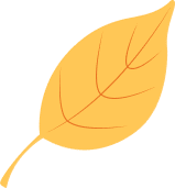 Illustration of a yellow leaf with visible veins.
